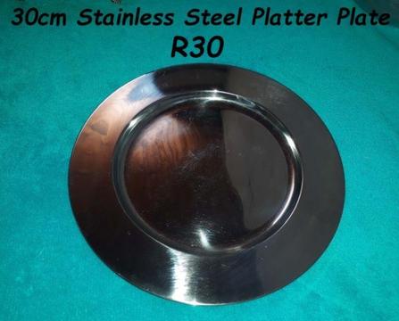 30cm Stainless Steel Platter Plate