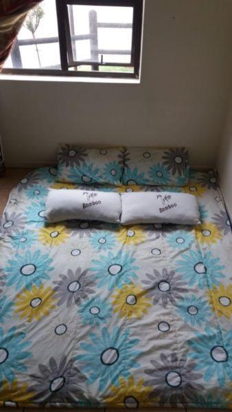 Quilt, bed spread, blanket and pillows for Sale