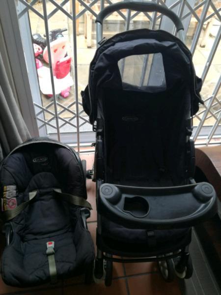 Graco baby pram and car seat