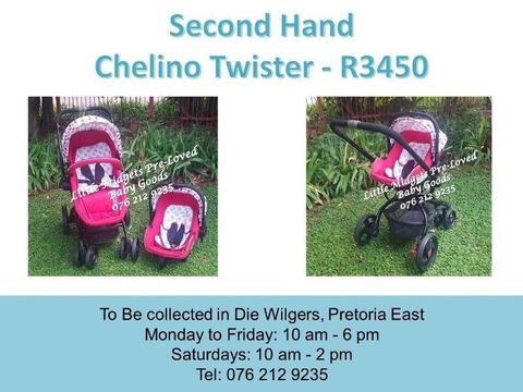 Second Hand Chelino Twister (White and Red)