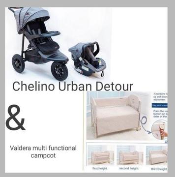 Urban Detour/Co-sleeper combo for sale