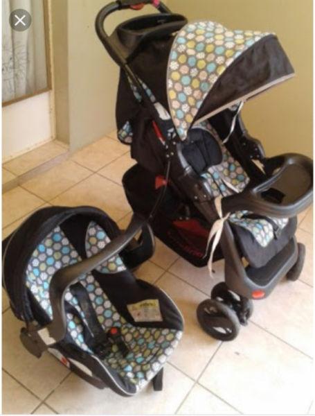 celino pram and car seat combo for sale