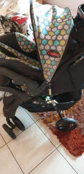 Pram with baby seat for sale