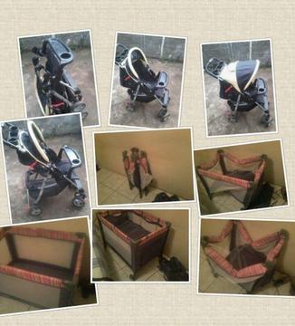 Baby pram and cot bed