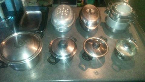 Pots and pans for sale
