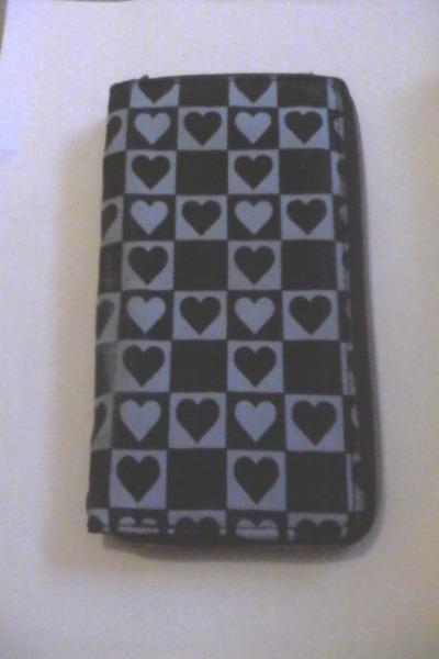 Blue Wallet With Hearts