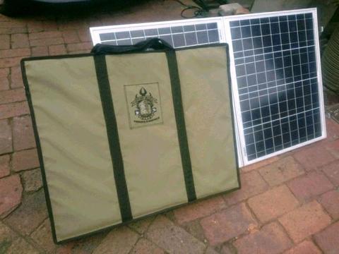 Portable Solar 12v battery charging kit