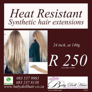 Synthetic Clip In hair Extensions