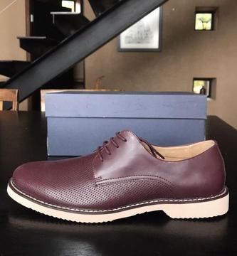 Brand New Burgundy Italian Leather Shoes - Size 9.5/10 (US 10.5)