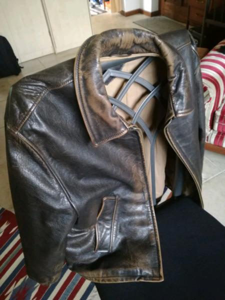Bello Boys Vintage Aviator Leather Jacket