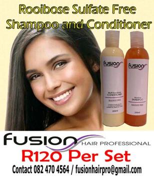 Rooibos Sulfate Free Shampoo and Conditioner from Fusion Hair Professional
