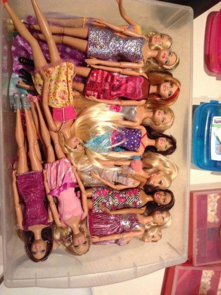 Beautiful Barbie dolls