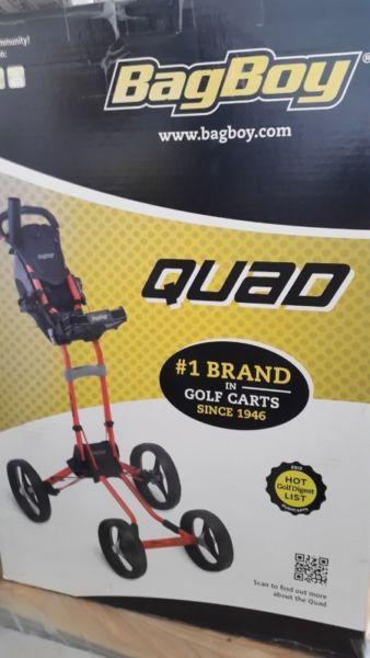 Bag Boy Quad Golf Push Cart for sale