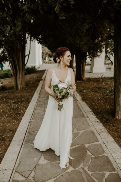 Elegant Boho Wedding Dress