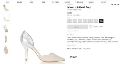 Daniella Michelle Bridesmaid / Wedding shoes Size 5