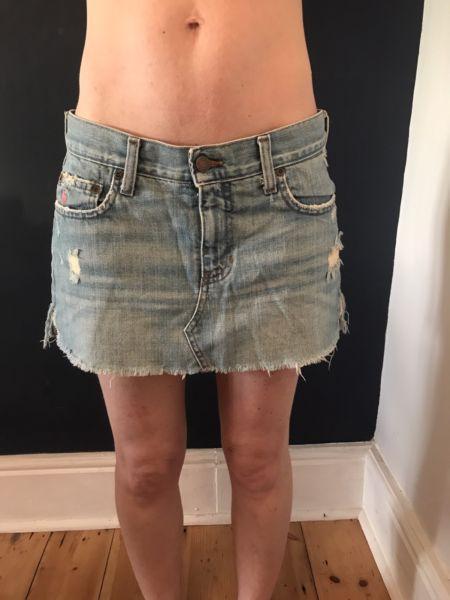 Abercrombie and Fitch short denim skirt