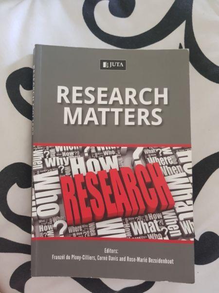 Research Matters Franzel du Plooy-Cilliers
