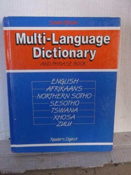 South African Multi-Language Dictionary and phrase book---Readers Digest