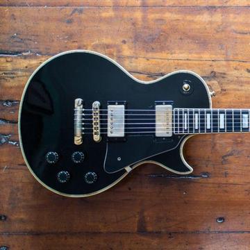 1980 Gibson Les Paul Custom Ebony Electric Guitar