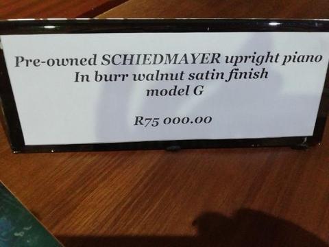 Pre-owned SCHIEDMAYER upright piano for sale!