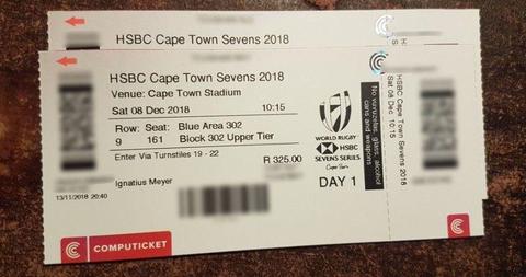 Cape Town Sevens - Sat. Tickets x2