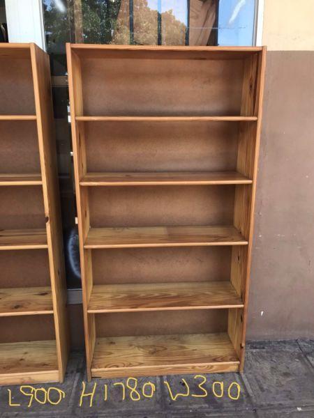Large pine wood book shelf