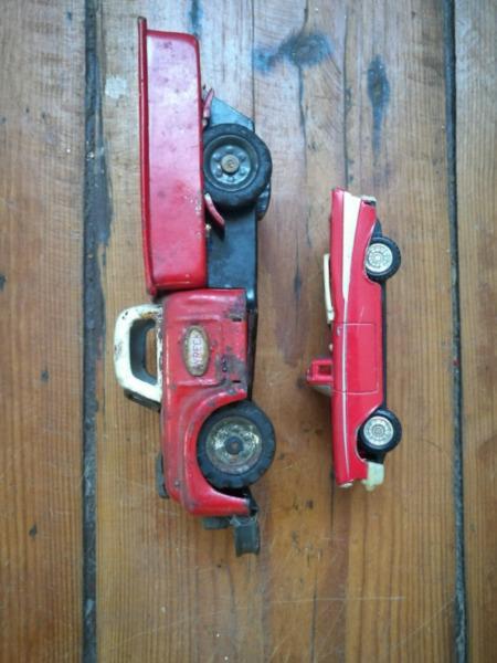 Collectable antique tin Cars