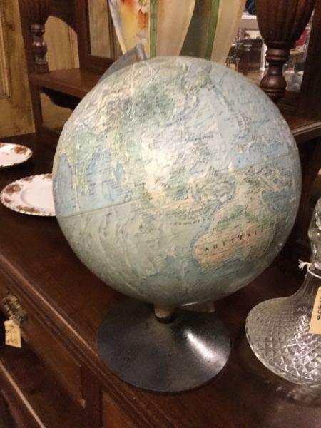 Vintage world globe super item for the home office or kids!