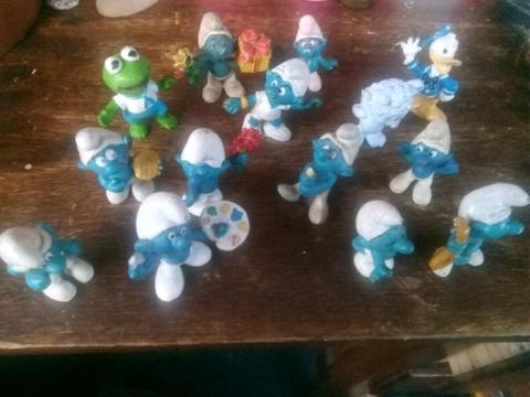 Old original smurfs and a muppet and a care bear