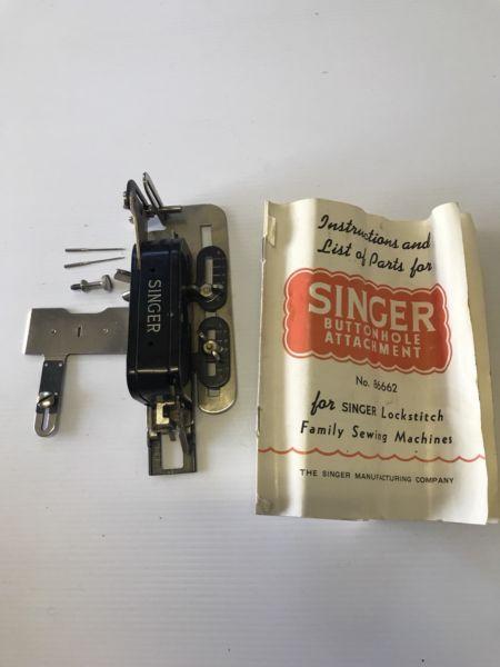 Vintage Singer Buttonhole Attachment