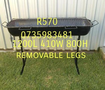 Various geyser braai's with removable legs
