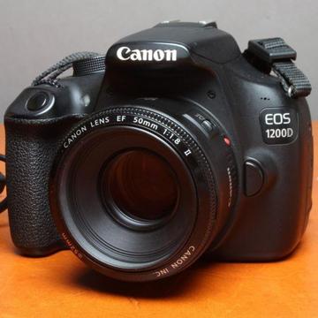 18MP Canon 1200d dslr with Canon 50mm f1.8 lens for sale