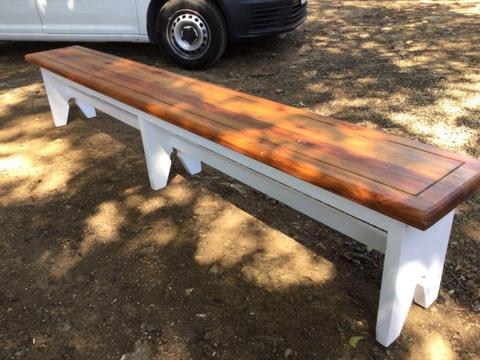 260 amazing solid wood upmarket bench, a must have for Christmas guests ONE only