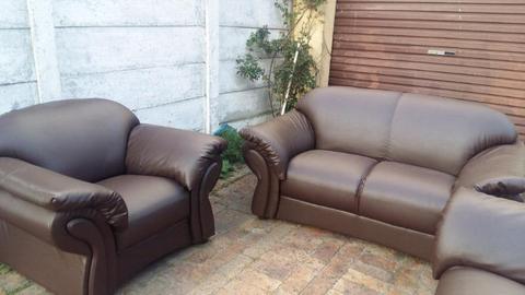 3 piece leather lounge suites for sale
