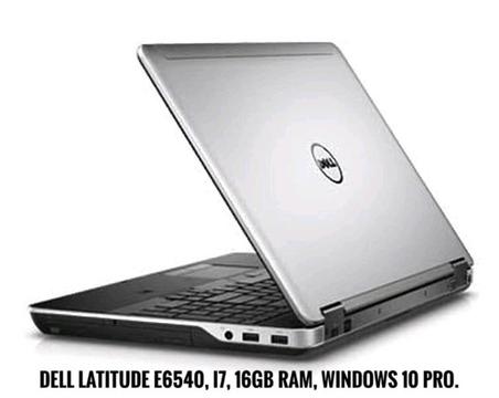 DELL LATITUDE E6540 Laptop × Intel core i7 × 16GB ram × Windows 10 Pro