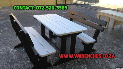WOODEN TABLES AND BENCHES, PATIO BENCHES, GARDEN BENCHES -- CALL US - 0725203389