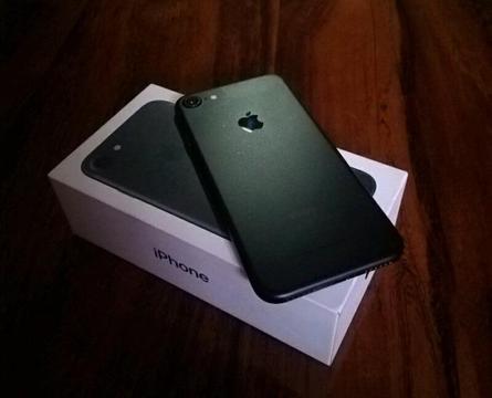 IPHONE 7 128GB MATTE BLACK IN THE BOX ( TRADE INS WELCOME)