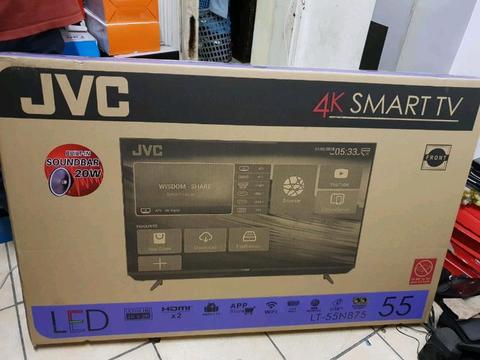 55 inch JVC Smart TV built-in Wi-Fi and soundbar for sale