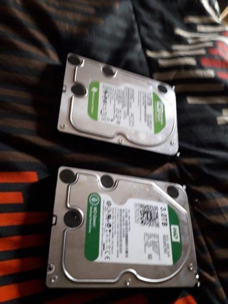 3 terabyte internal plus 1tb internal western digital green only R1100 for both