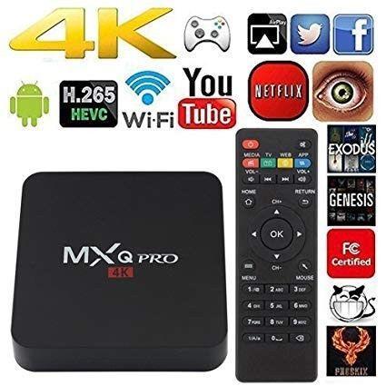 MXQ 4K PRO TV SMART SET BOX OVER 3000 PLUS CHANNELS 2GB RAM 8/16GIG ROM 64 BIT ANDROID 7 LATEST
