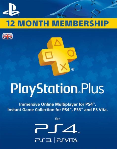 PlayStation Network / PSN 3 & 12 Month / 90 & 365 Day Subscription [Digital Codes]