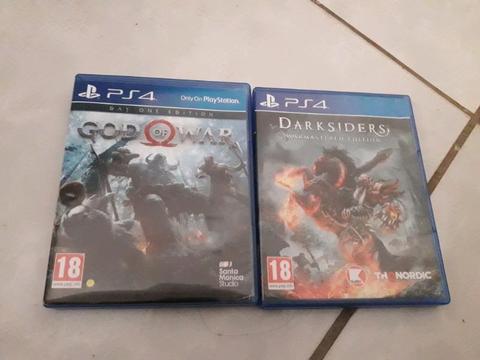 Ps4 god of war and darksiders