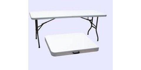 Bargain Plastic folding trestle table 1.8M catering Events Parties camping fishing flea market stall