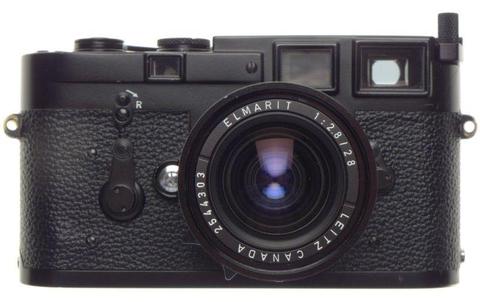 Just Serviced Leica M3 Black rangefinder 35mm film camera Elmarit 2.8/28mm lens