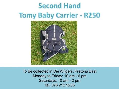 Second Hand Tomy Baby Carrier