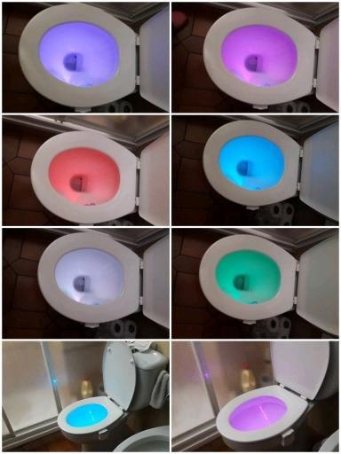 Bathroom toilet motion sensor night light