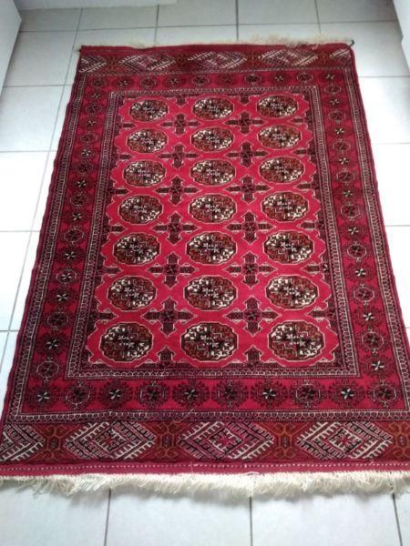 Genuine Wool Hand Knotted Turkoman Persian Rug with Certificate of Authentication