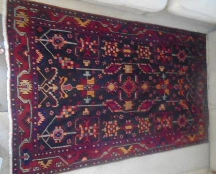 Genuine Hand Knotted Lilihan Hamadan Persian Rug - Excellent Condition