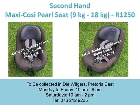 Second Hand Maxi-Cosi Pearl Seat (9 kg - 18 kg)