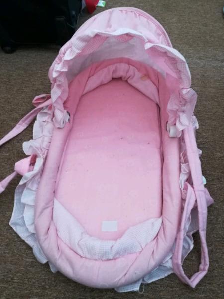 Carry cot pink kuilsriver frills
